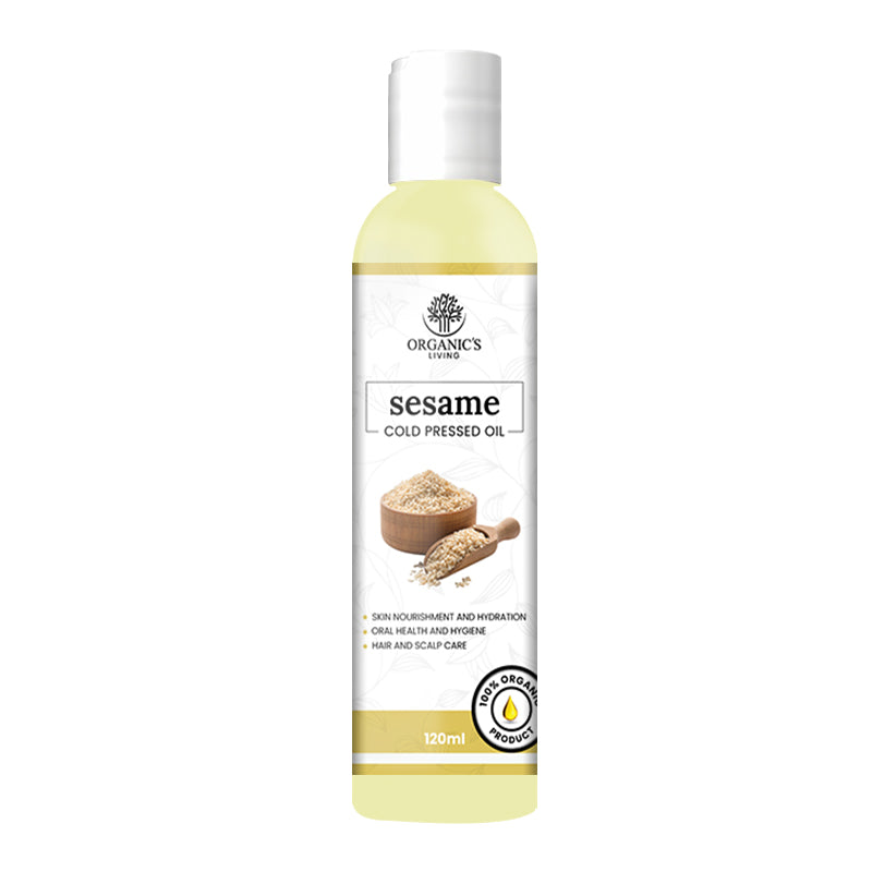 Cold Pressed Organic Sesame Oil Bottle – 100% Pure & Edible