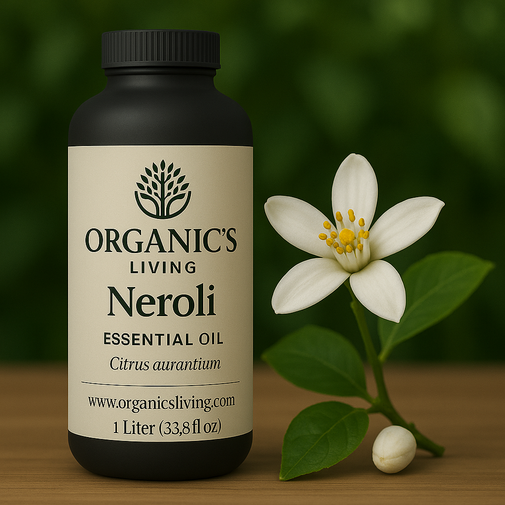 Natural Neroli Oil for Skin Care, Stress Relief & Aromatherapy