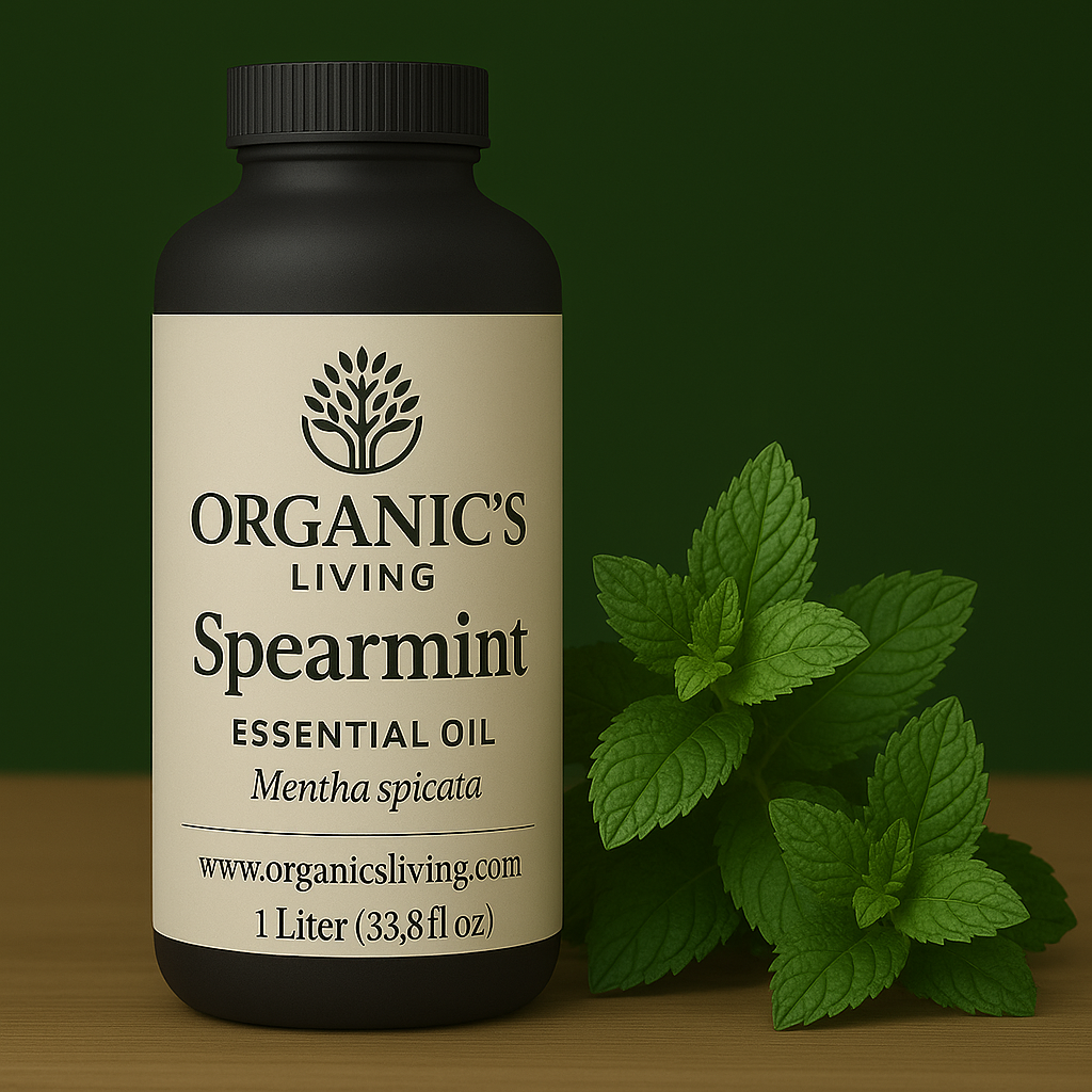 Natural Spearmint Essential Oil – Cooling & Refreshing Scent