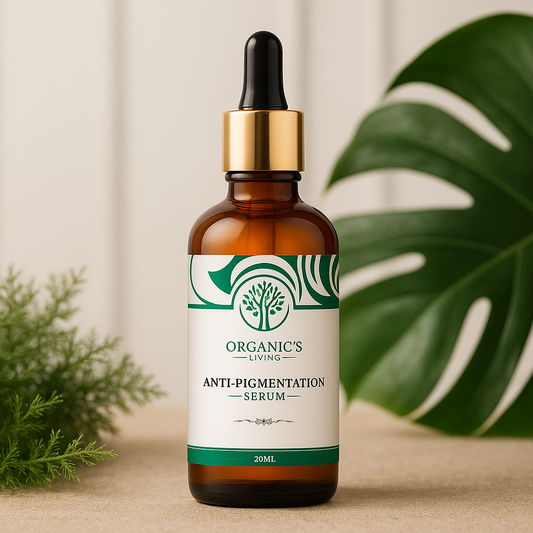 Bottle of anti-pigmentation serum with alpha arbutin and niacinamide for fading dark spots, acne scars, and uneven skin tone